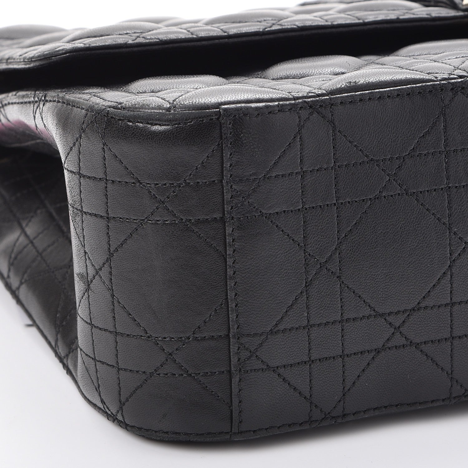 Christian Dior Lambskin Cannage Large Miss Dior Flap Black 7 of 9
