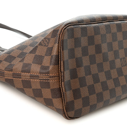 Louis Vuitton Damier Ebene Neo Neverfull MM Rose Ballerine 9 of 11
