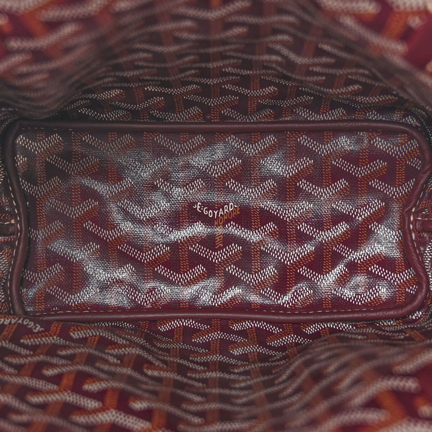 Goyard Goyardine Reversible Mini Anjou Burgundy 10 of 18