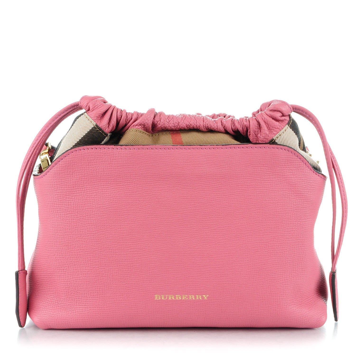 Burberry Derby Calfskin House Check Little Crush Mauve Pink 1 of 7