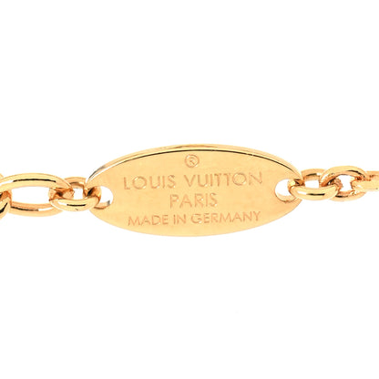 Louis Vuitton Metal Blooming Strass Necklace Gold 5 of 6