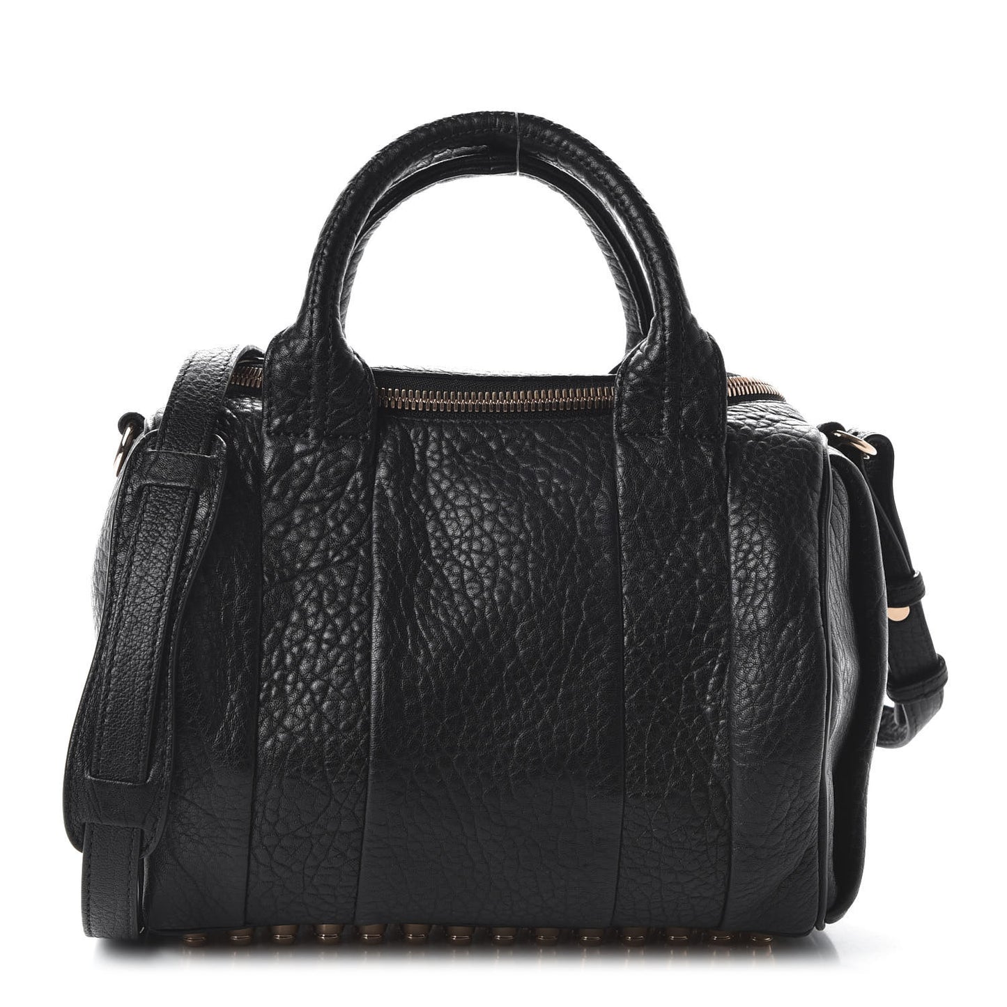 Pebbled Lambskin Rockie Black Rose Gold Hardware