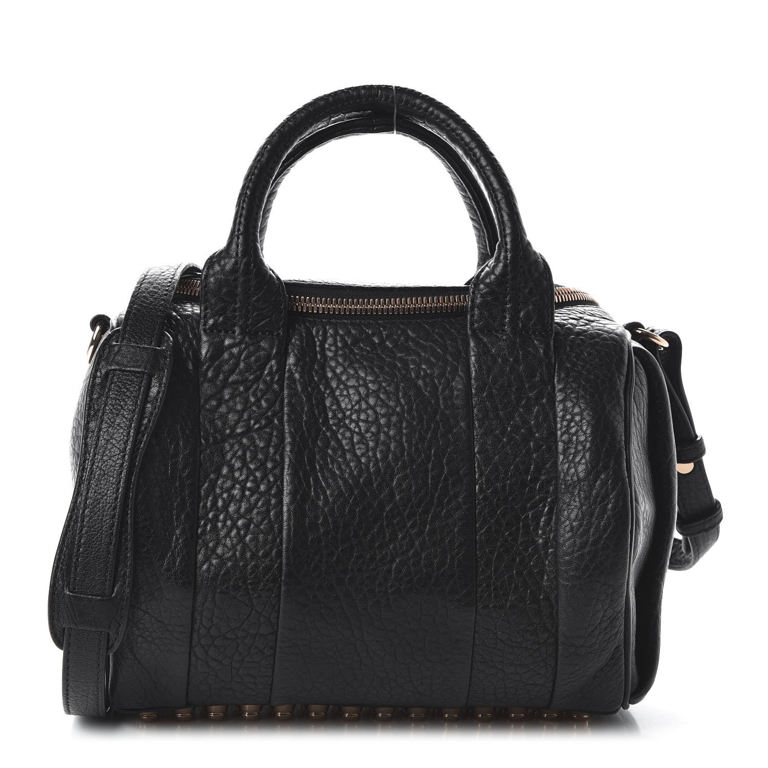 Alexander Wang Pebbled Lambskin Rockie Black Rose Gold Hardware 1 of 9