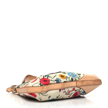 Gucci Canvas Floral Flora Hasler Hobo Beige 4 of 18