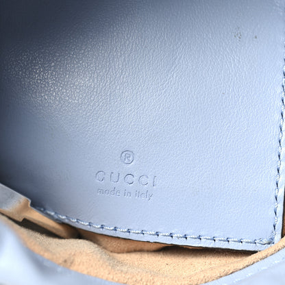 Gucci Calfskin Matelasse Mini GG Marmont 2.0 Bucket Bag Porcelain Light Blue 6 of 11