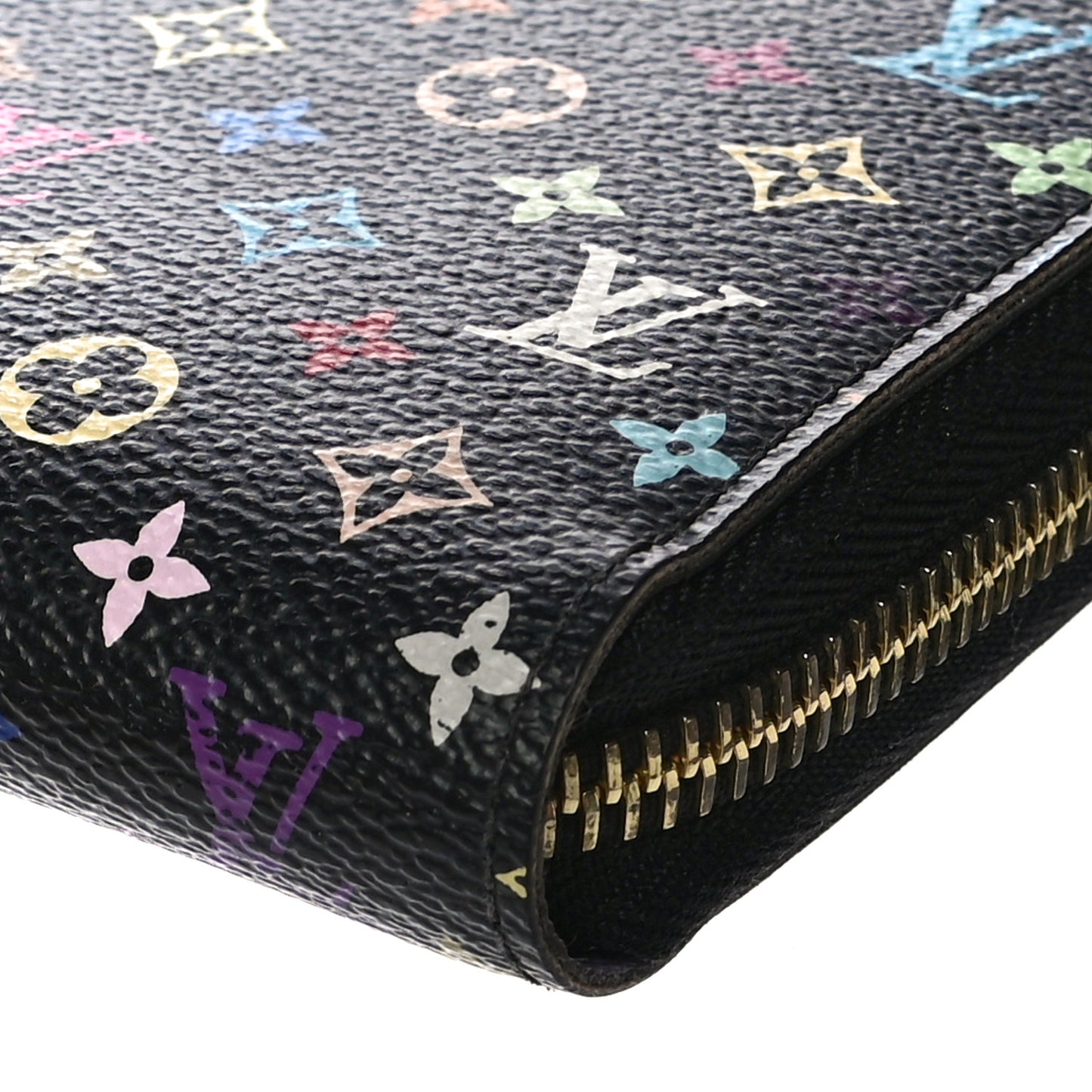 Monogram Multicolor Zippy Wallet Black Violet
