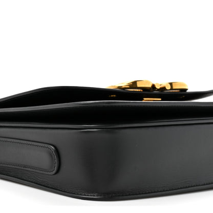 Salvatore Ferragamo Calfskin Gancini Shoulder Bag Black 9 of 15