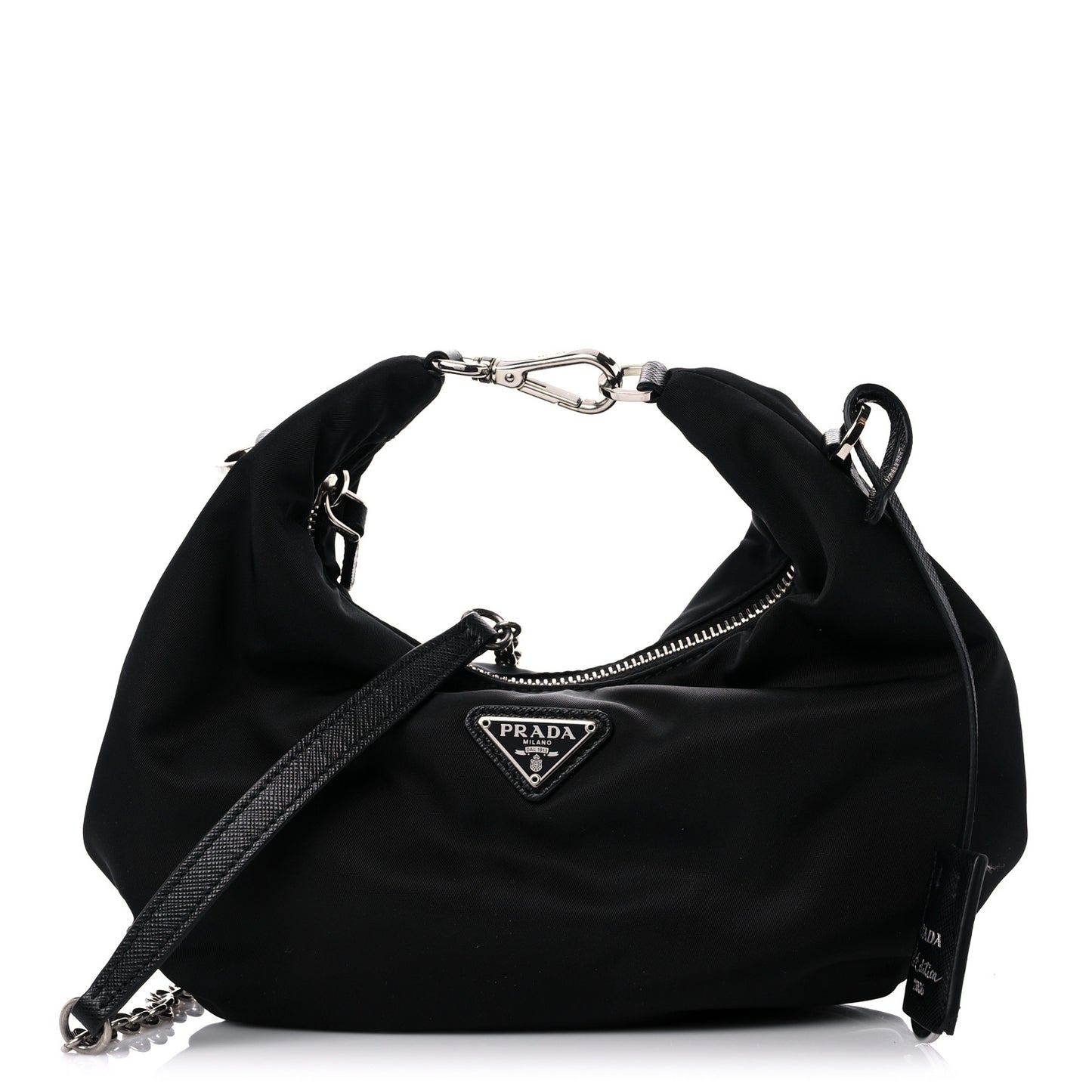 Tessuto Nylon Saffiano Re-Edition 2006 Shoulder Bag Black