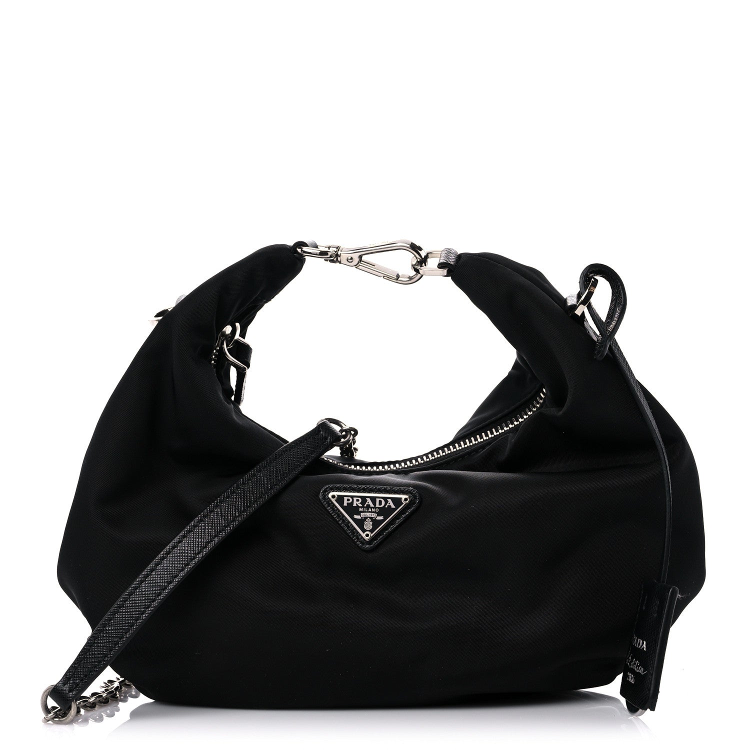Prada Tessuto Nylon Saffiano Re-Edition 2006 Shoulder Bag Black 1 of 9