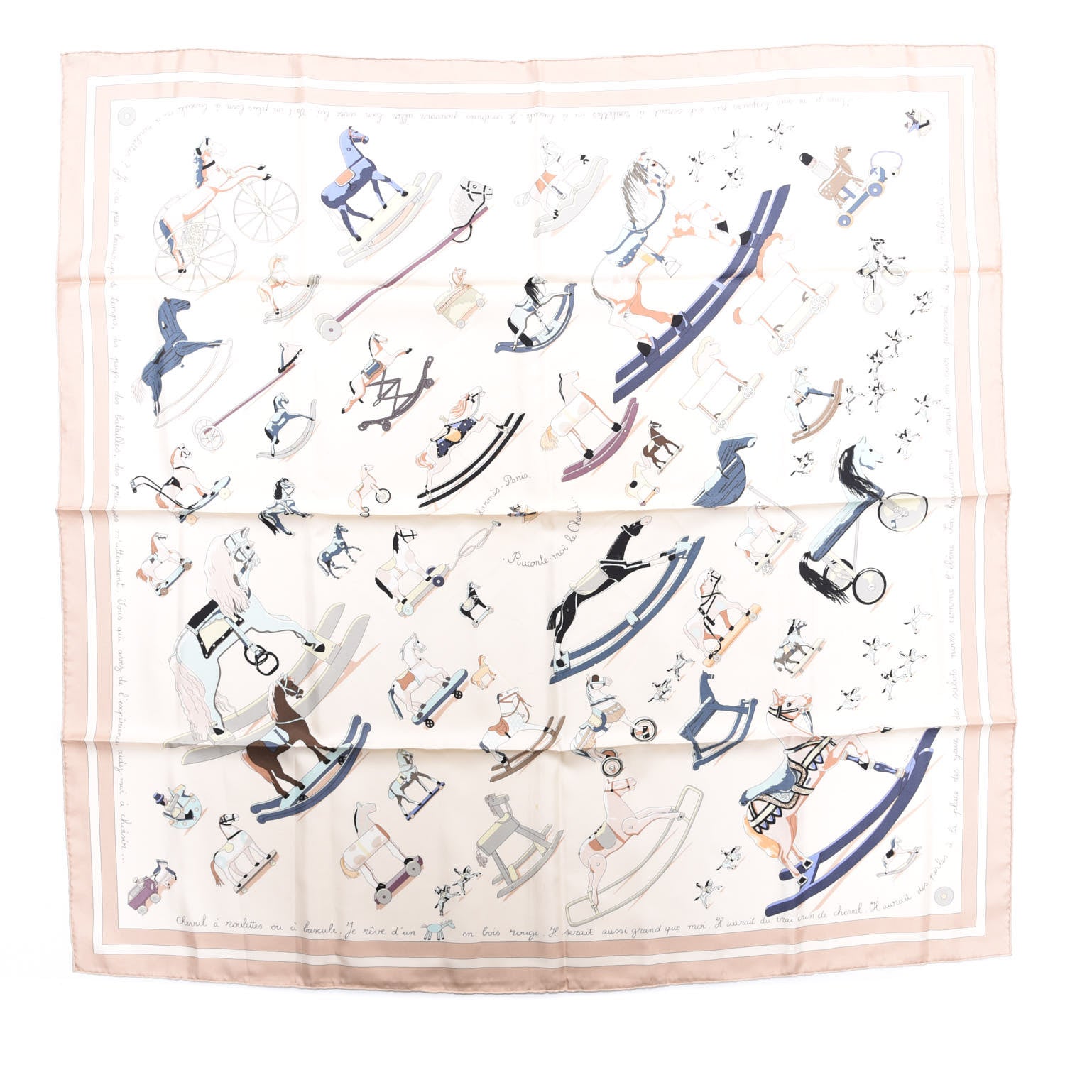 Hermes Silk Raconte Moi Le Cheval Scarf 90 1 of 5