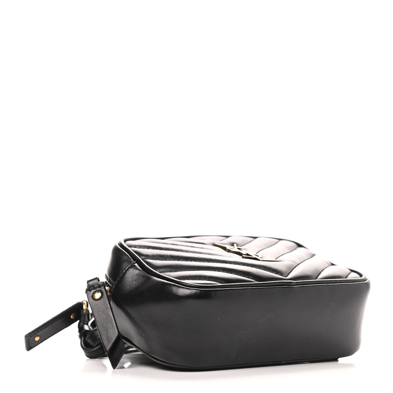Saint Laurent Calfskin Matelasse Monogram Lou Belt Bag Black 4 of 9