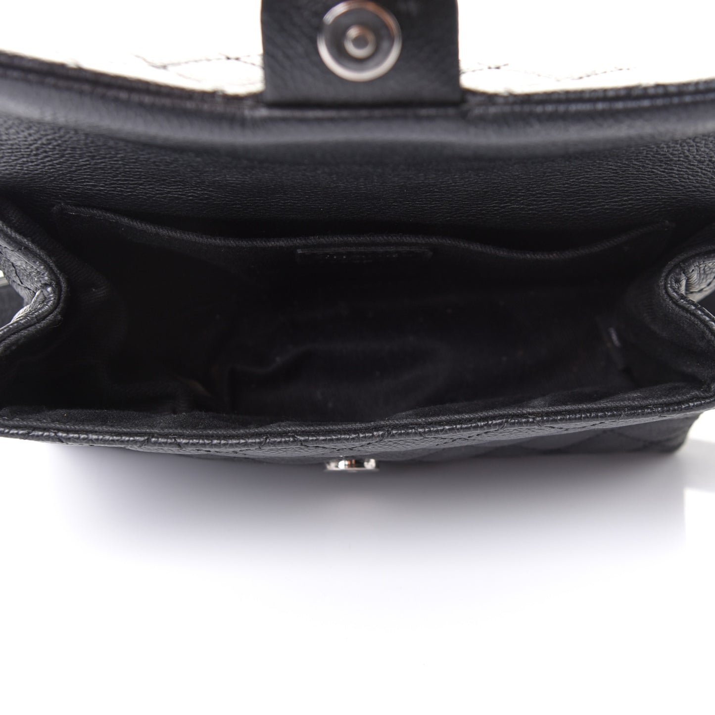 Grained Calfskin Quilted 2.55 Reissue Flap Belt Bag Clutch Black