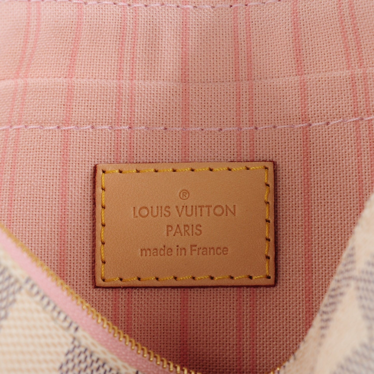 Damier Azur Neverfull MM GM Pochette Rose Ballerine