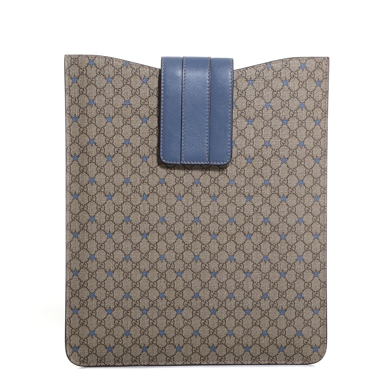 Gucci GG Supreme Monogram Stars iPad Case Blue 1 of 7