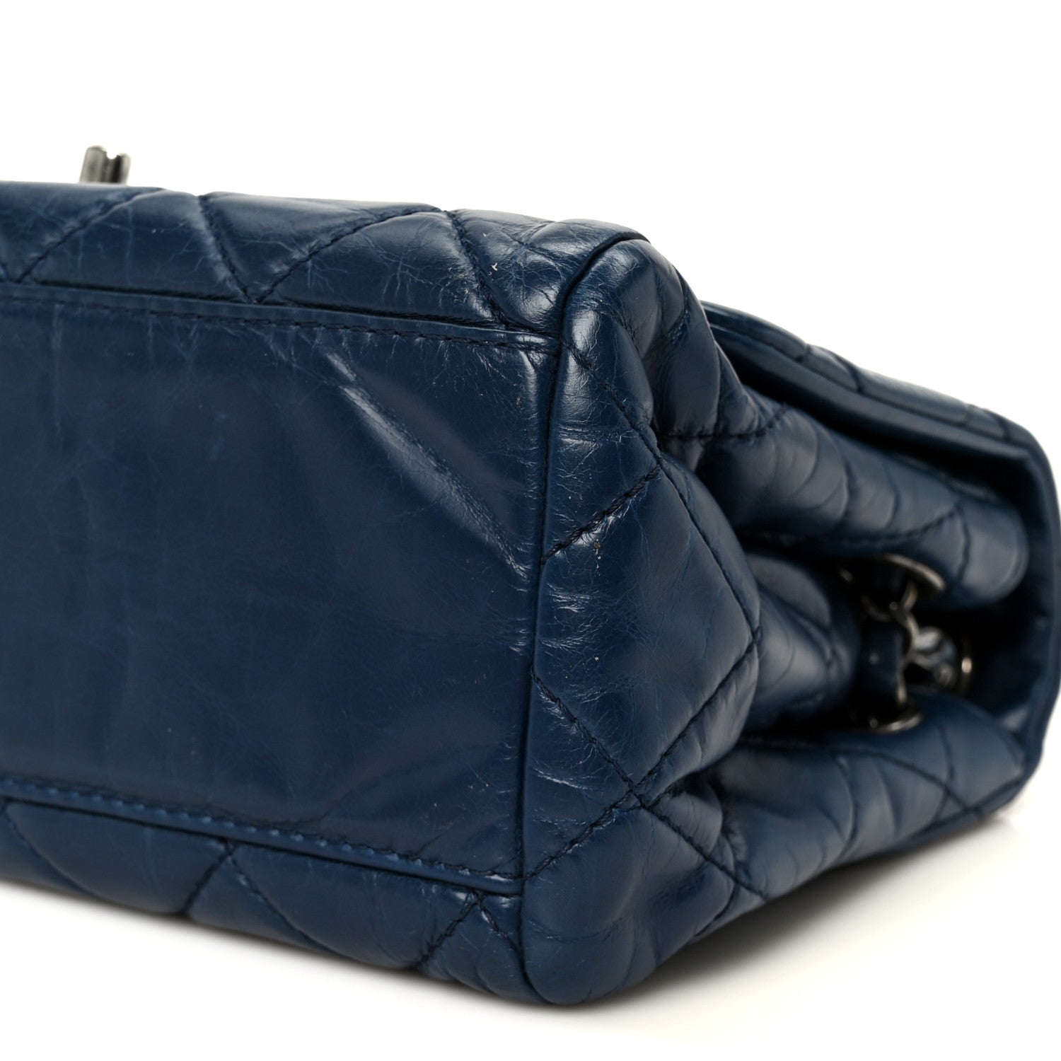Chanel Glazed Calfskin Quilted Medium Coco Soft Flap Navy 1868887