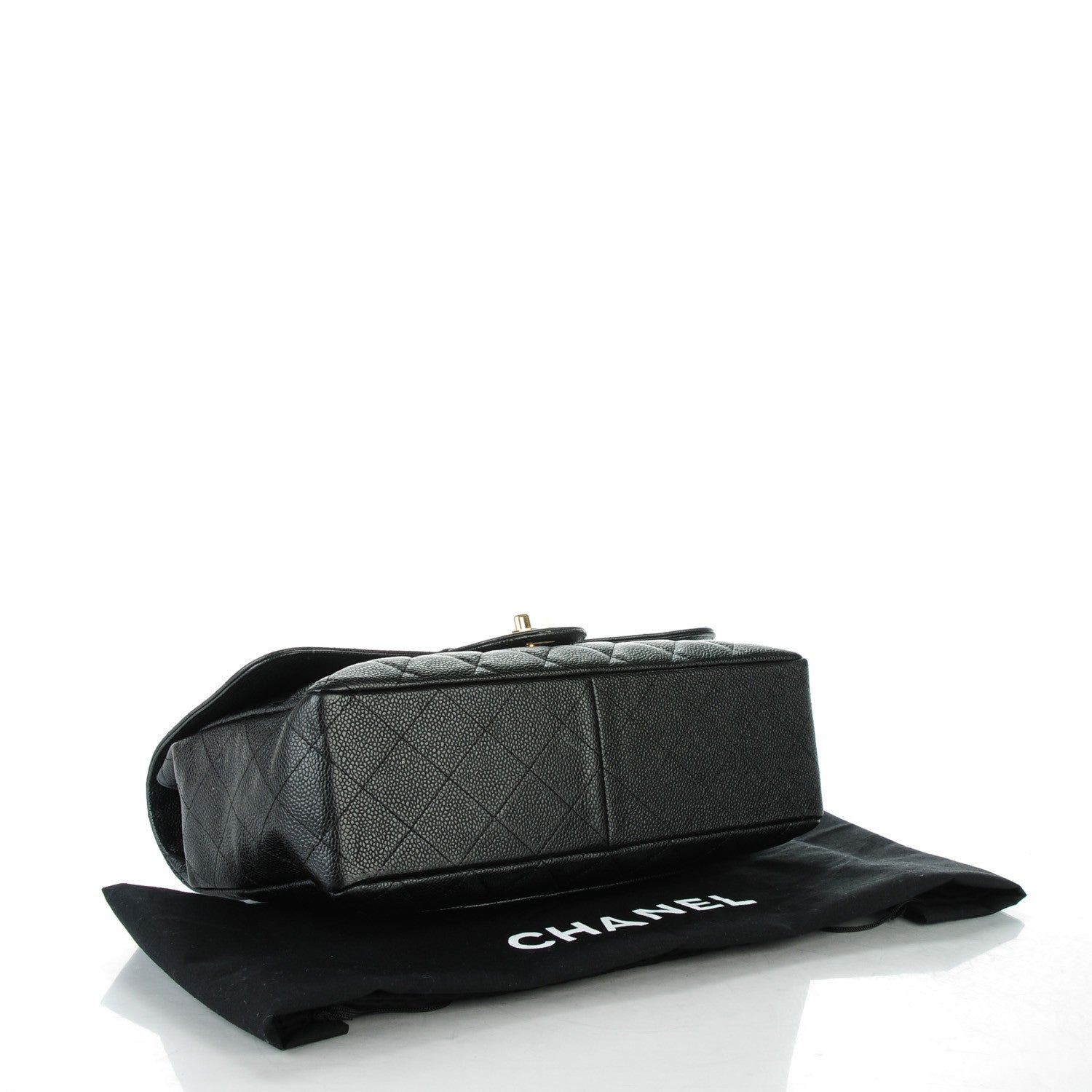 Chanel Caviar Quilted Jumbo Single Flap Black 4 of 8