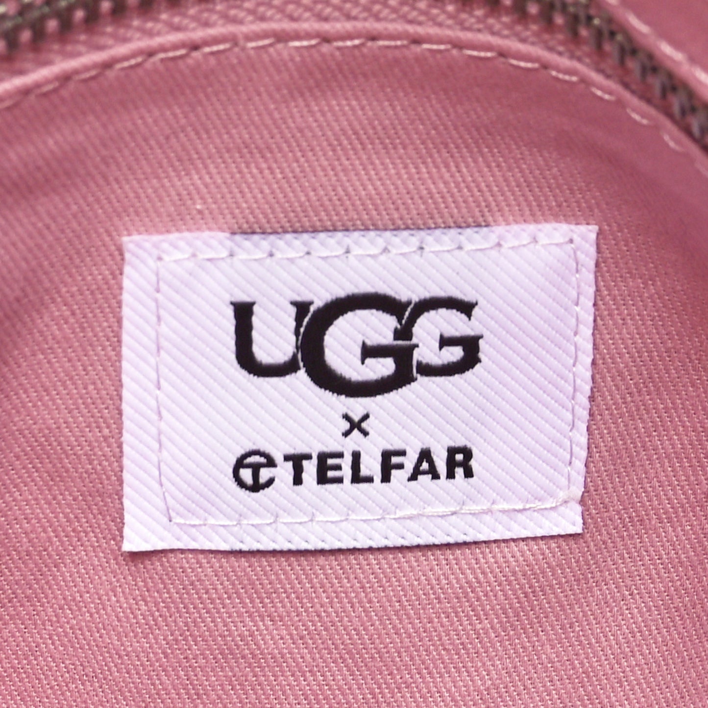 X UGG Suede Shearling Medium Shopping Bag Pink