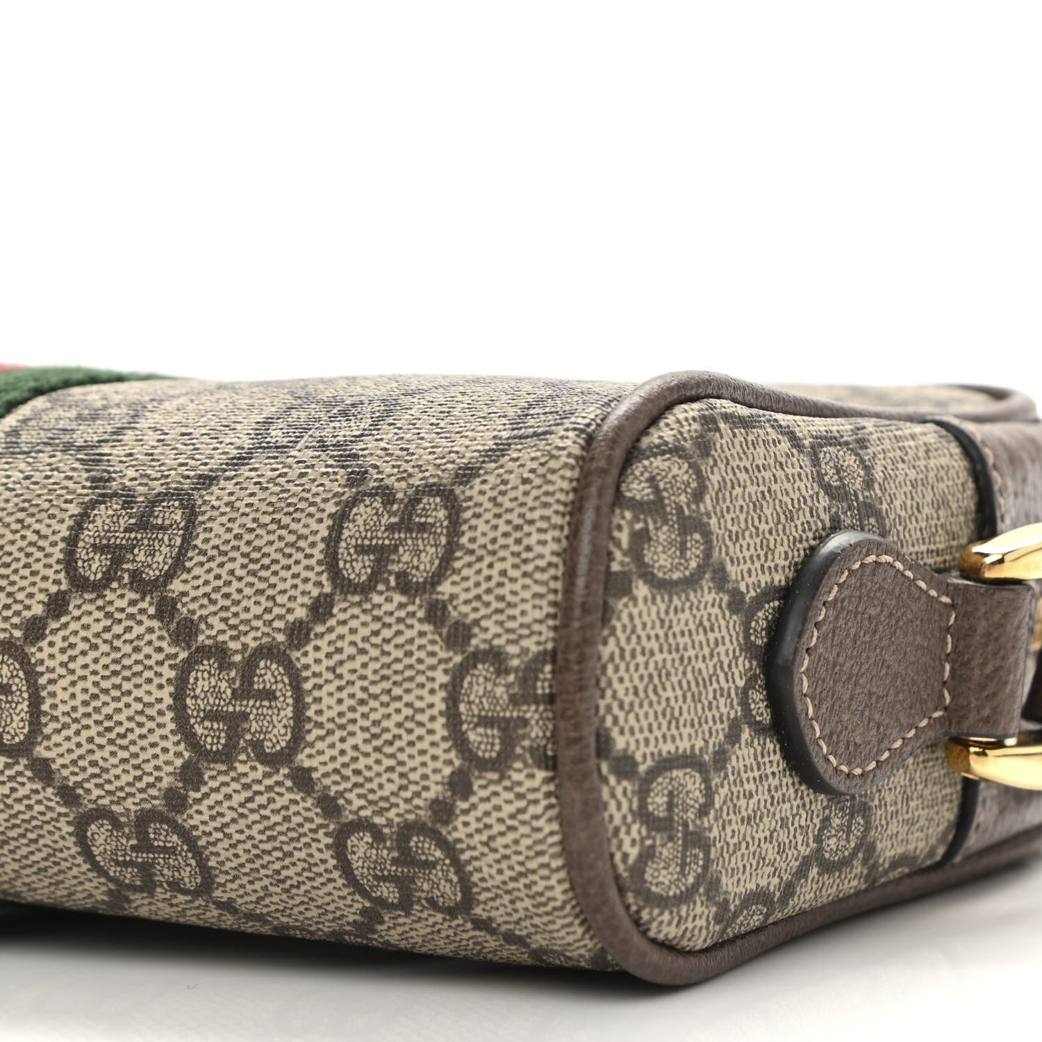 Gucci GG Supreme Monogram Web Mini Ophidia Shoulder Bag Brown 10 of 10