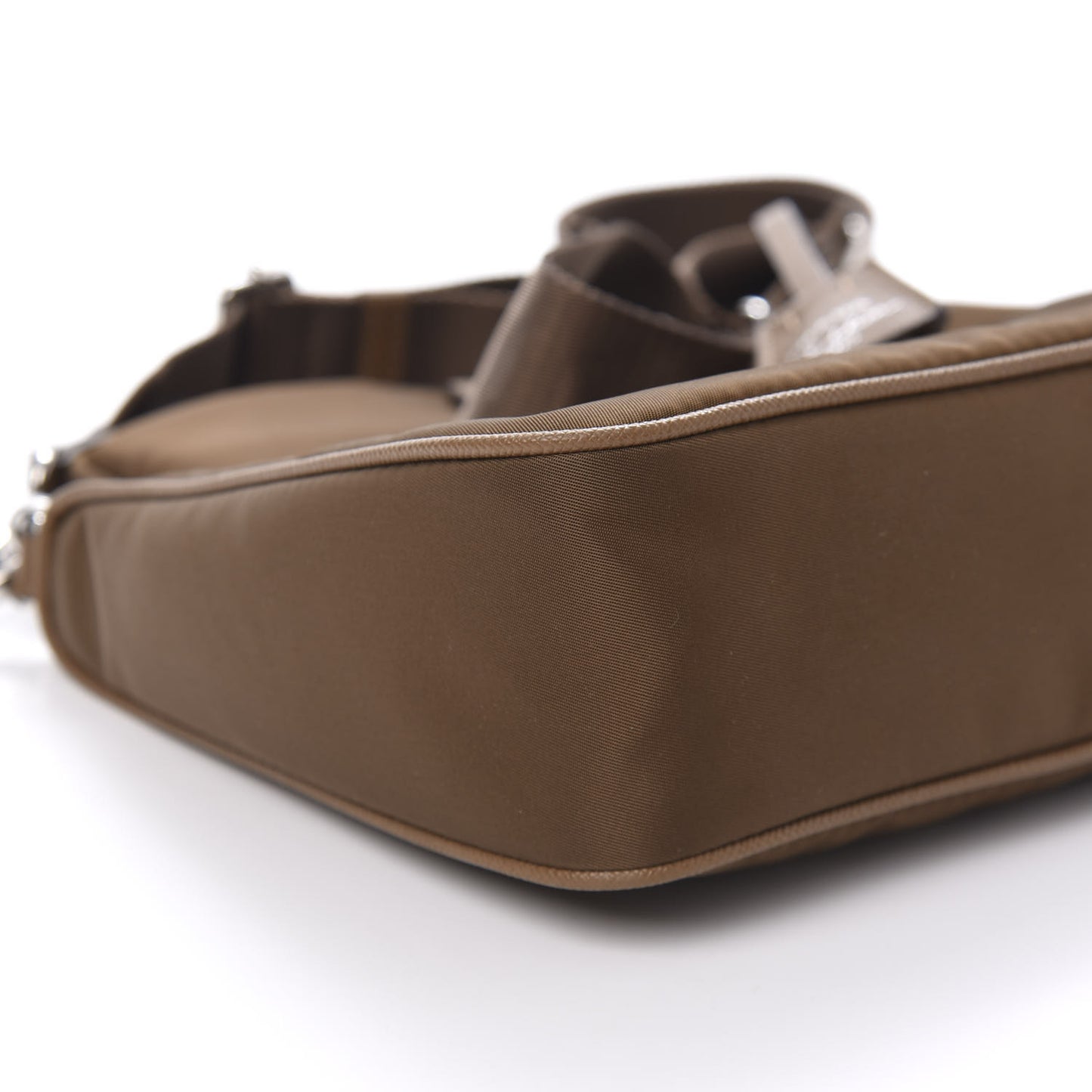 Tessuto Nylon Saffiano Re-Edition 2005 Shoulder Bag Cacao