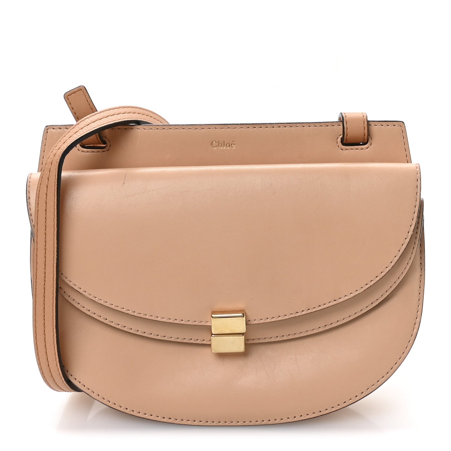 Calfskin Mini Georgia Crossbody Bag Blushy Pink