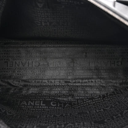 Chanel Caviar Square Stitched Duffel Bag Black 5 of 10