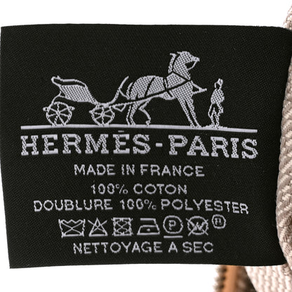 Hermes Canvas Small Bride-A-Brac Pouch Natural Orange 3 of 7