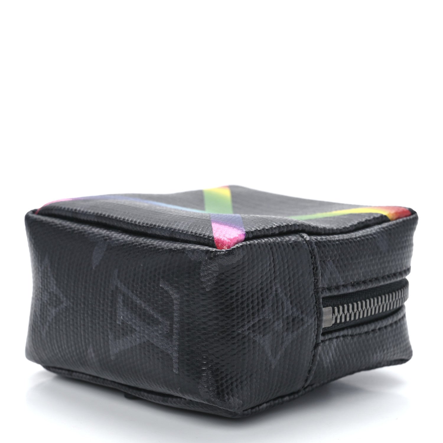 Louis Vuitton Monogram Eclipse Rainbow Box Pouch Bag Charm Key Ring 8 of 10