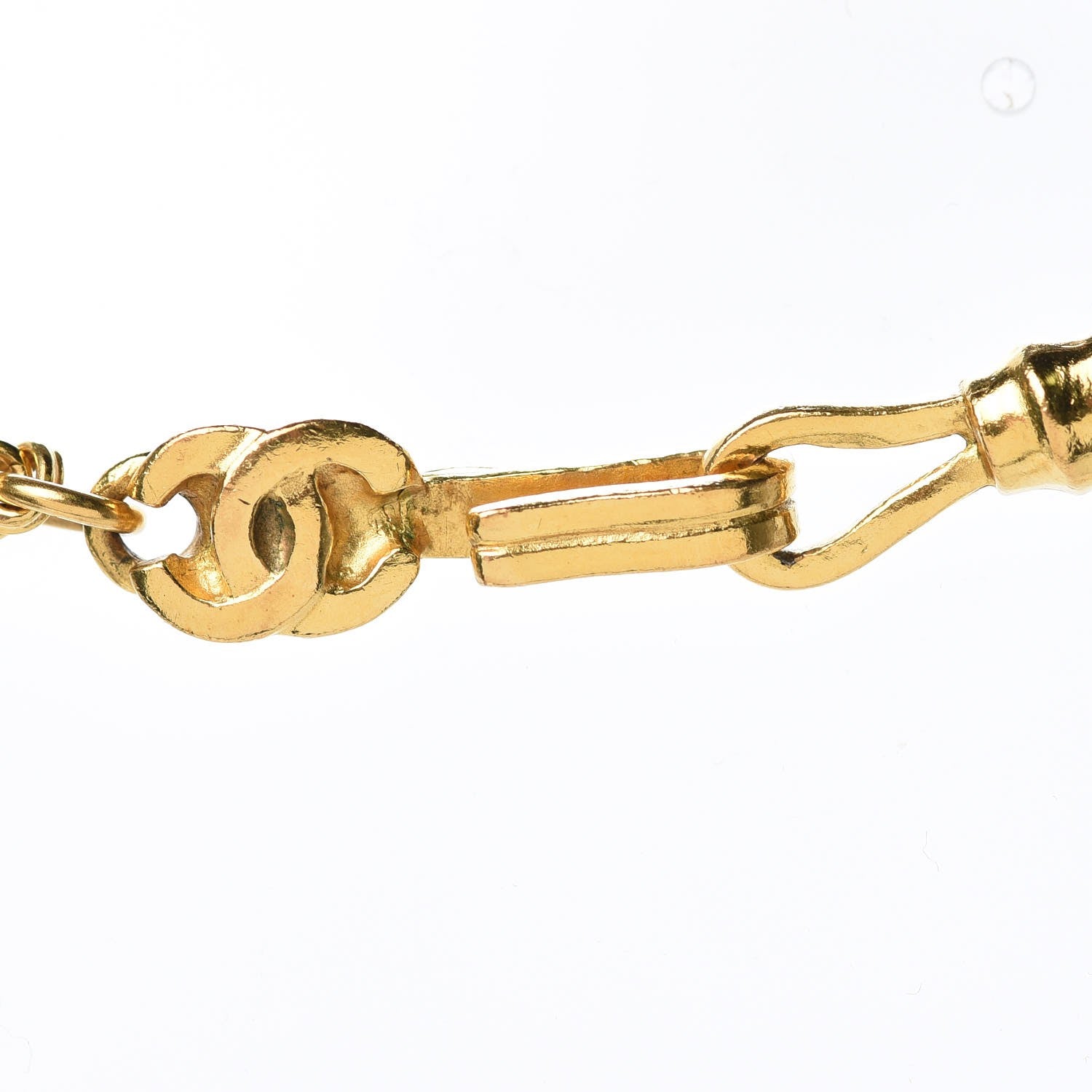 Chanel CC Pendant Necklace Gold 3 of 5