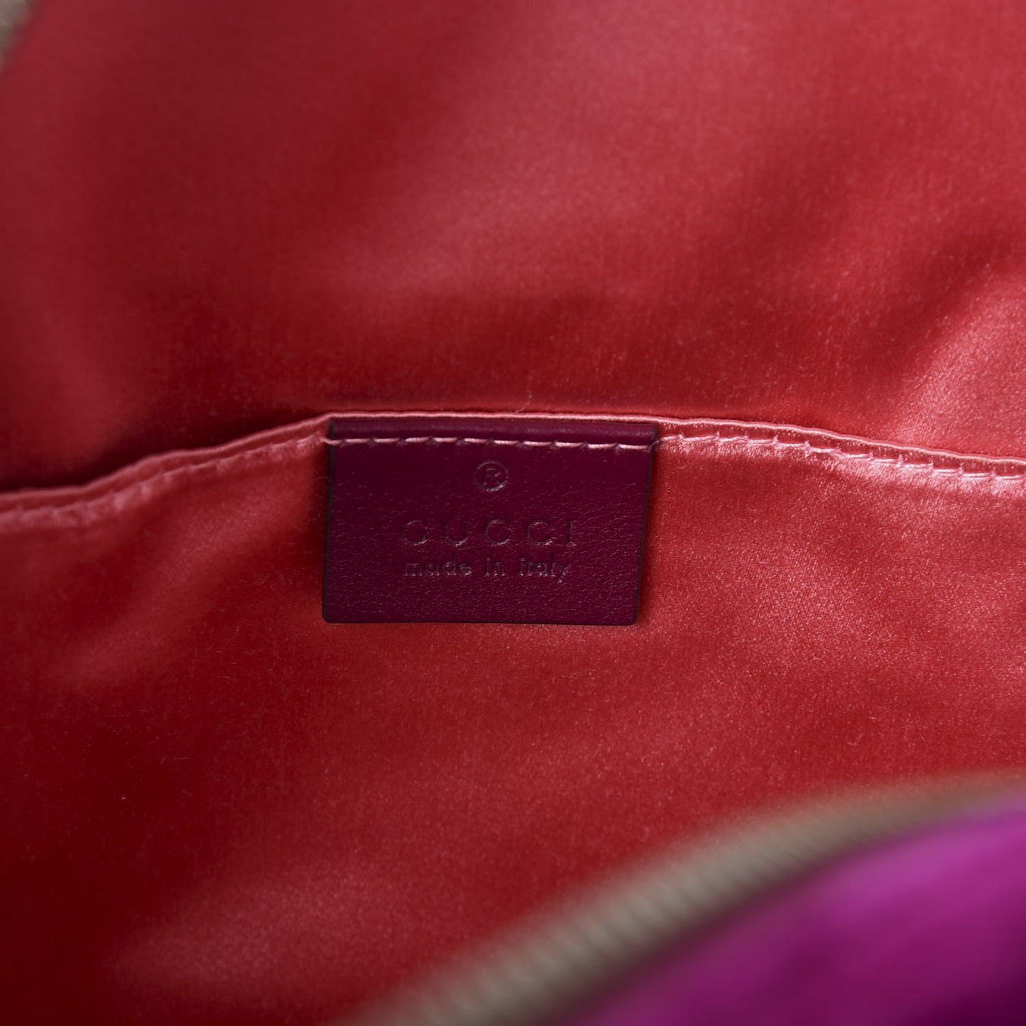 Velvet Matelasse GG Marmont Dome Backpack Fuchsia Violet Cyclamen