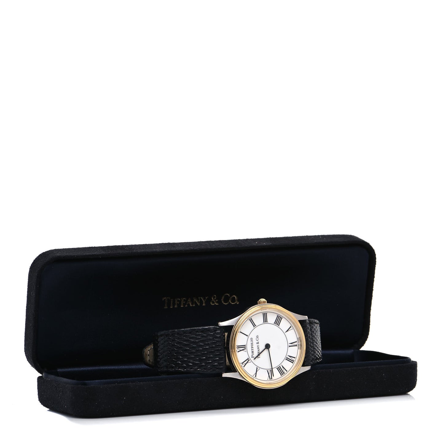 Stainless Steel Calfskin 33mm Portfolio Quartz Watch