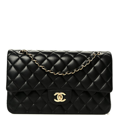 Chanel Lambskin Quilted Small Double Flap Black 2 of 23