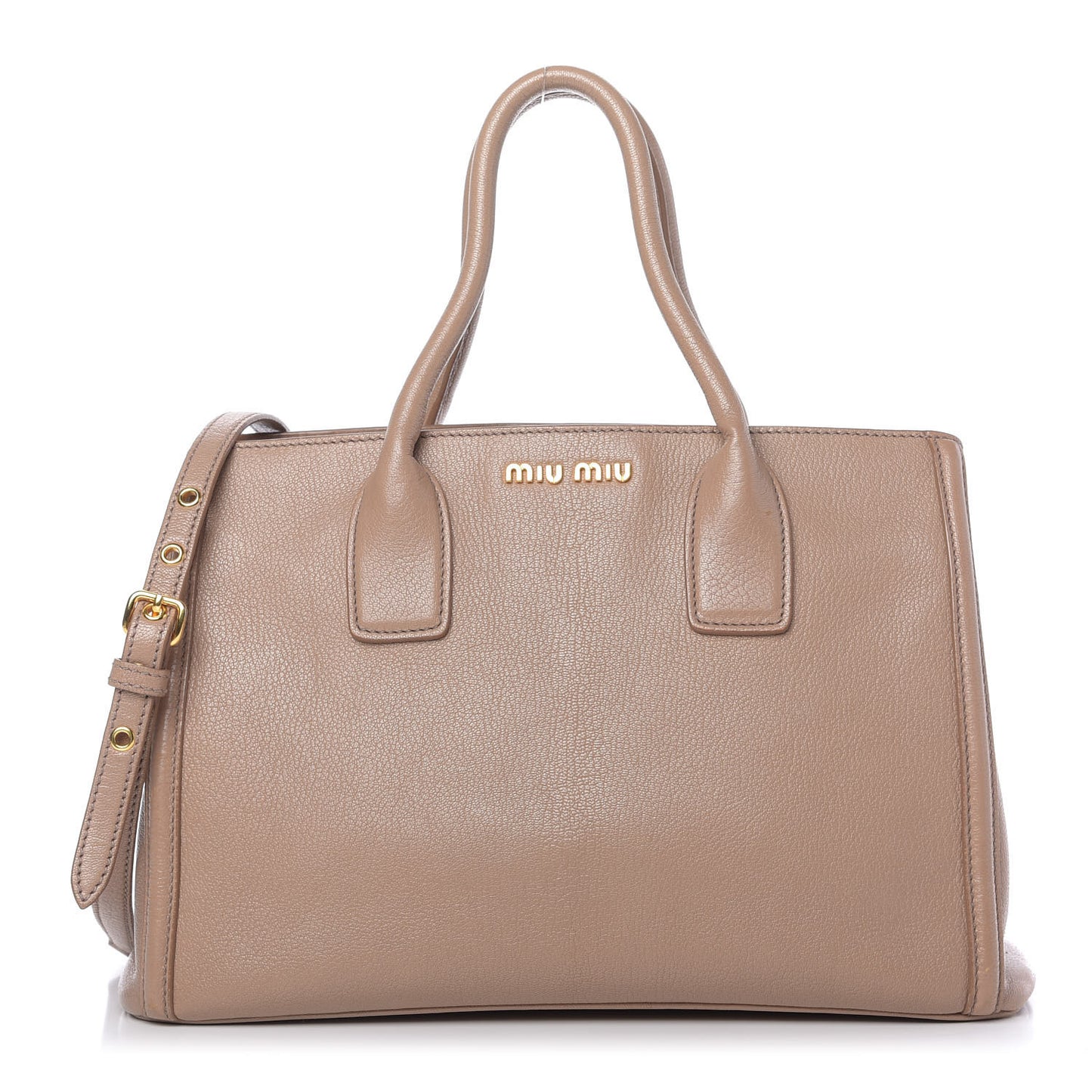 Goatskin Madras Top Handle Tote Cammeo