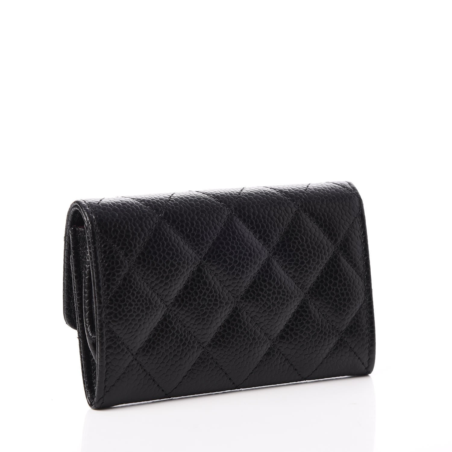 Chanel Caviar Quilted Flap Card Holder Black 3 of 9