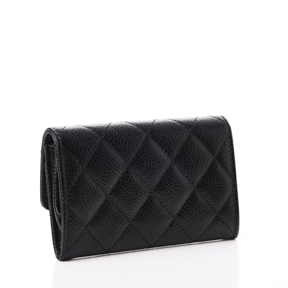 Chanel Caviar Quilted Flap Card Holder Black 3 of 9