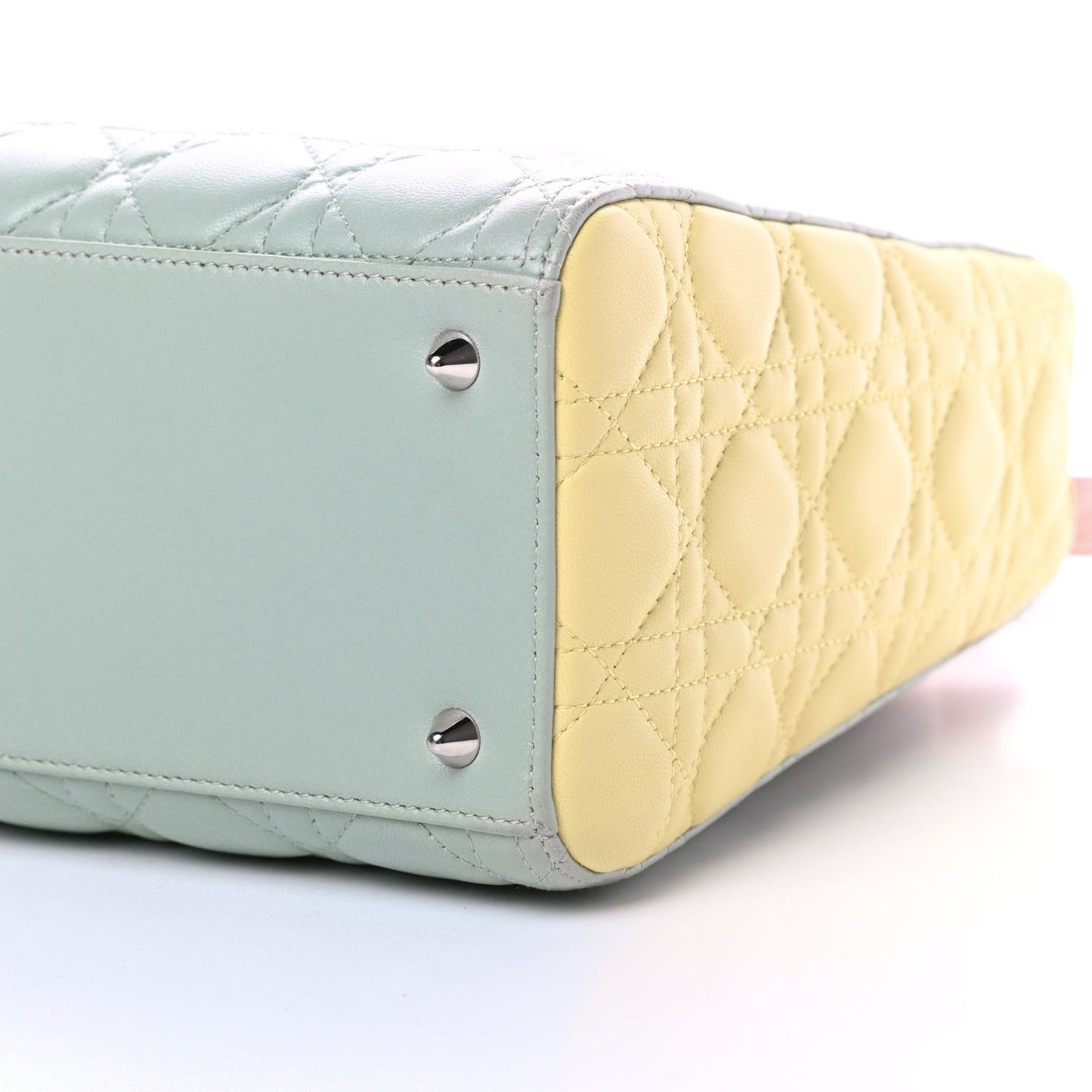 Lambskin Cannage Medium Tri-Color Lady Dior Multicolor