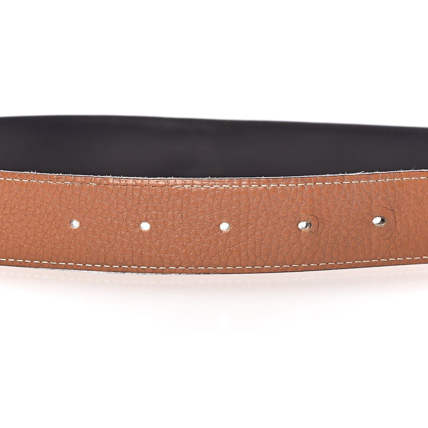 Hermes Box Togo 32mm Belt Strap 85 Black Gold 5 of 10
