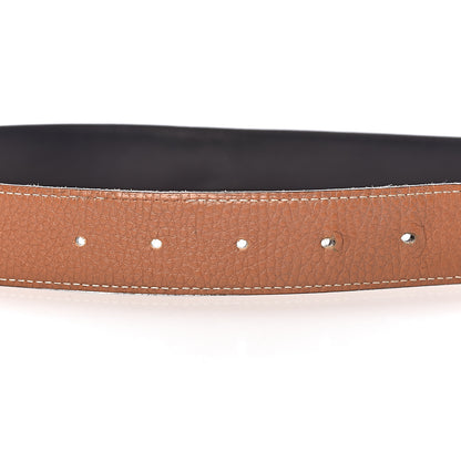Hermes Box Togo 32mm Belt Strap 85 Black Gold 5 of 10