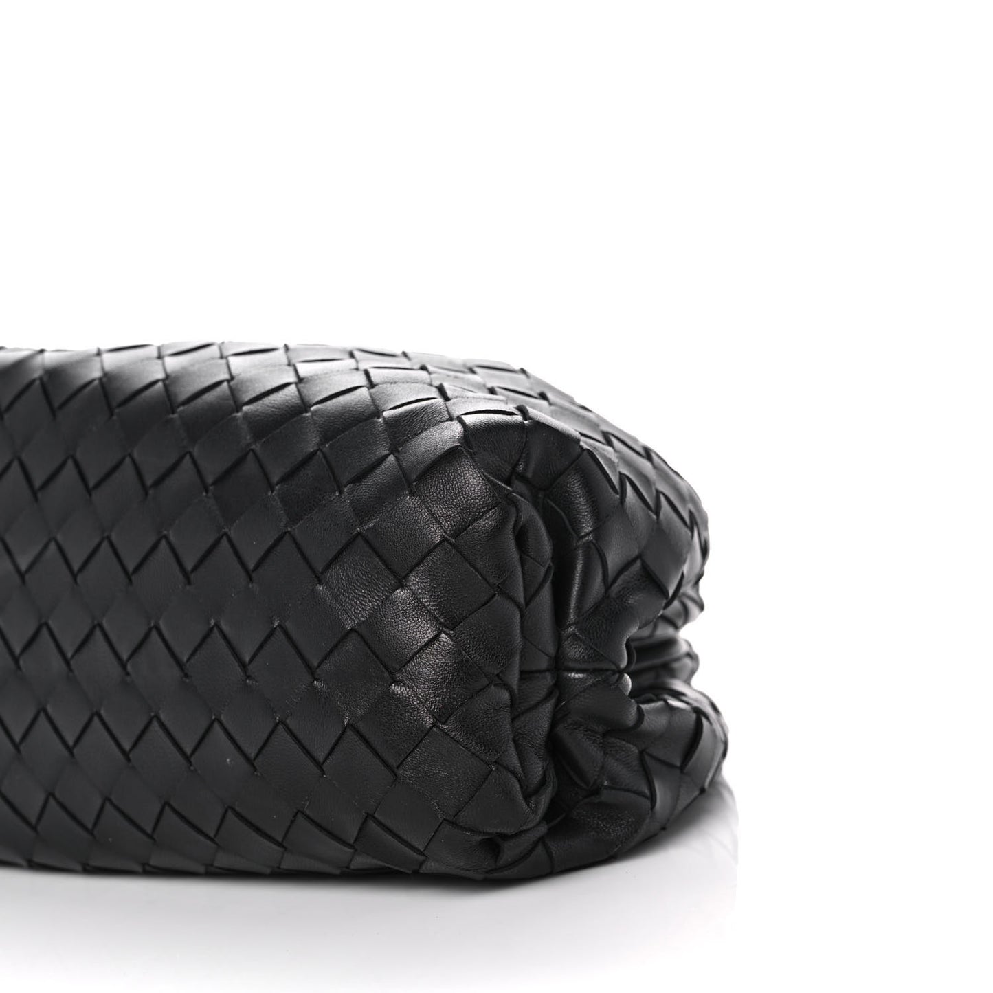 Nappa Maxi Intrecciato The Pouch Oversized Clutch Black