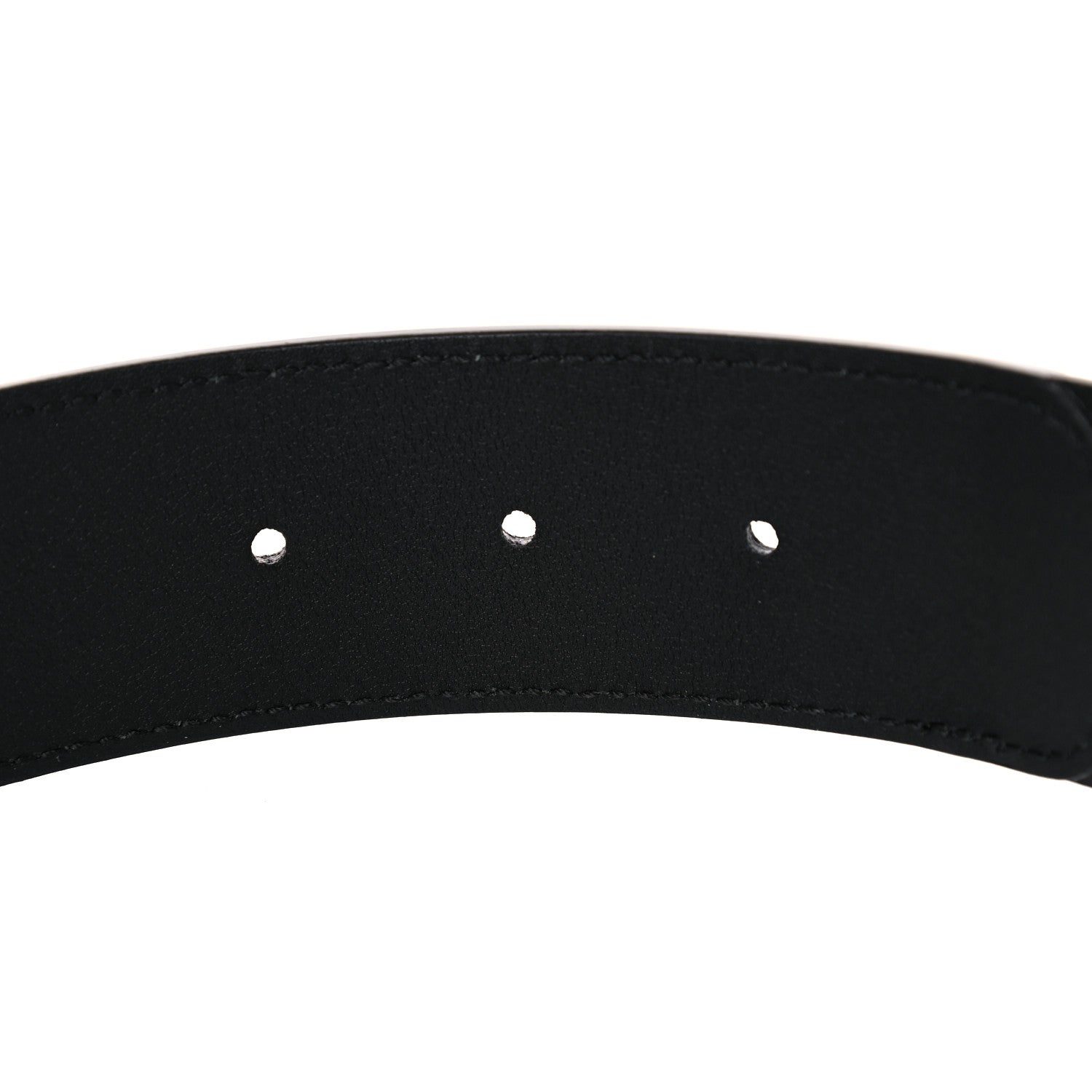 Gucci GG Supreme Monogram Matte Plutone Calfskin Double G 40mm Belt 90 36 Beige Ebony Black 4 of 5