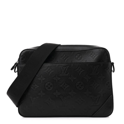 Louis Vuitton Calfskin Monogram Shadow Duo Messenger Black 1 of 10