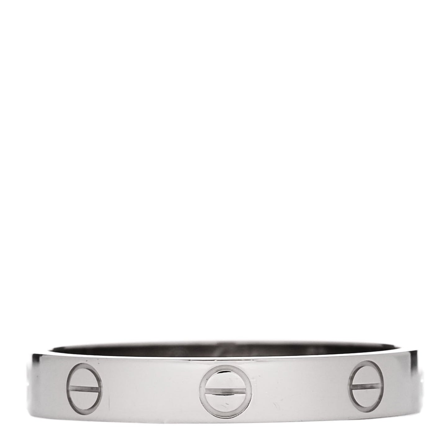 18K White Gold 3.5mm LOVE Wedding Band Ring 63 10.25