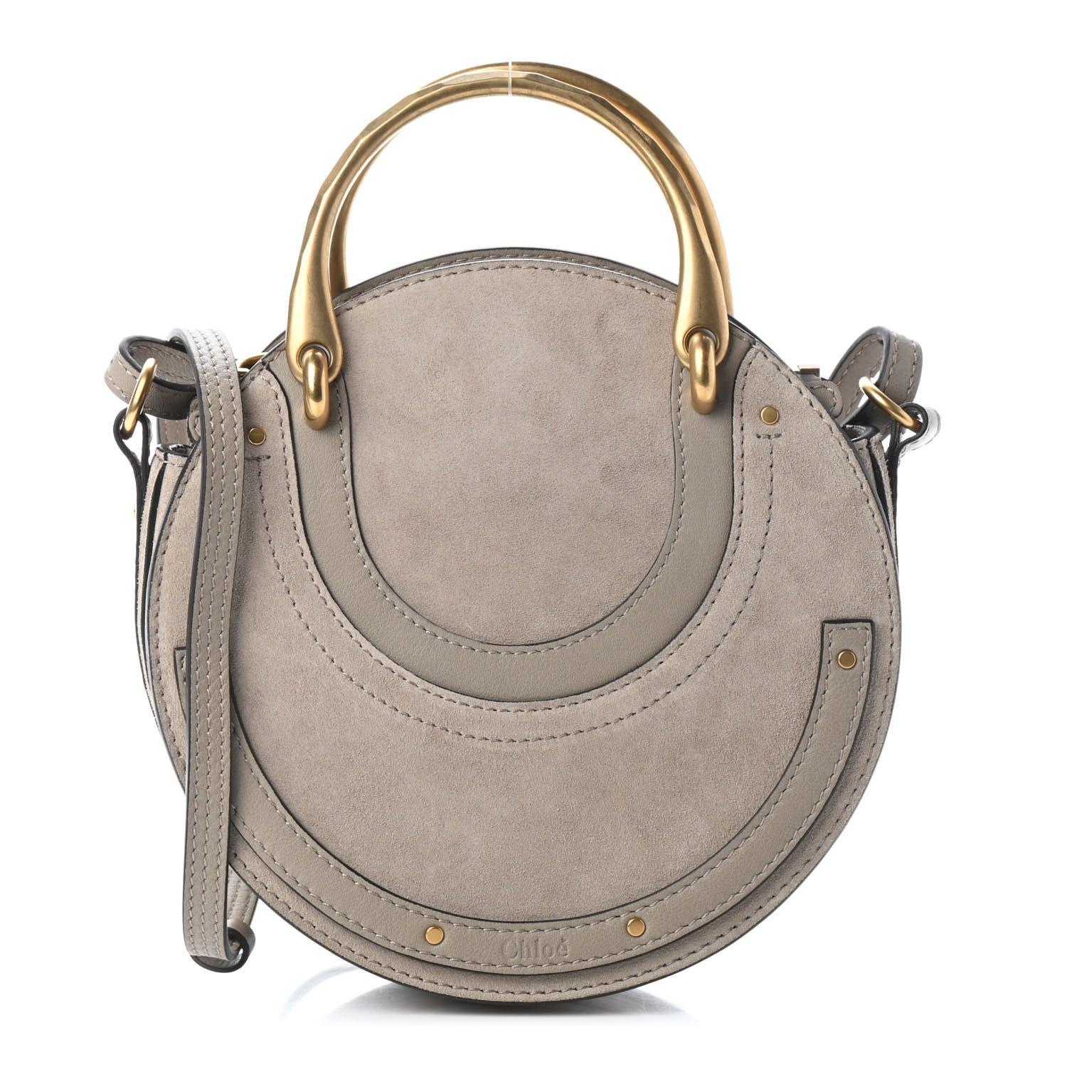 Chloe Calfskin Suede Small Pixie Bag Motty Grey 1 of 6
