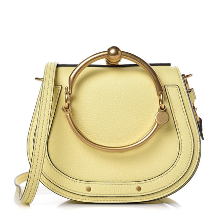 Chloe Calfskin Suede Small Nile Bracelet Bag Lemonade 1 of 7