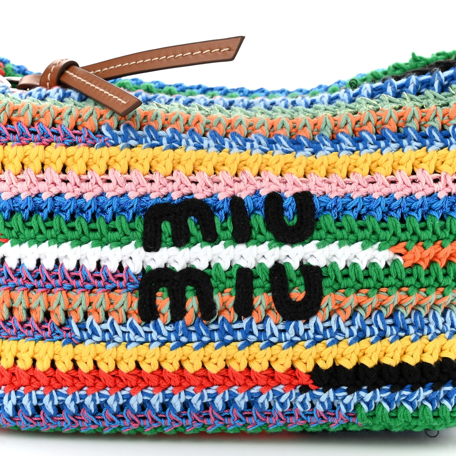 Miu Miu Fabric Crochet Pouch Multicolor 8 of 10