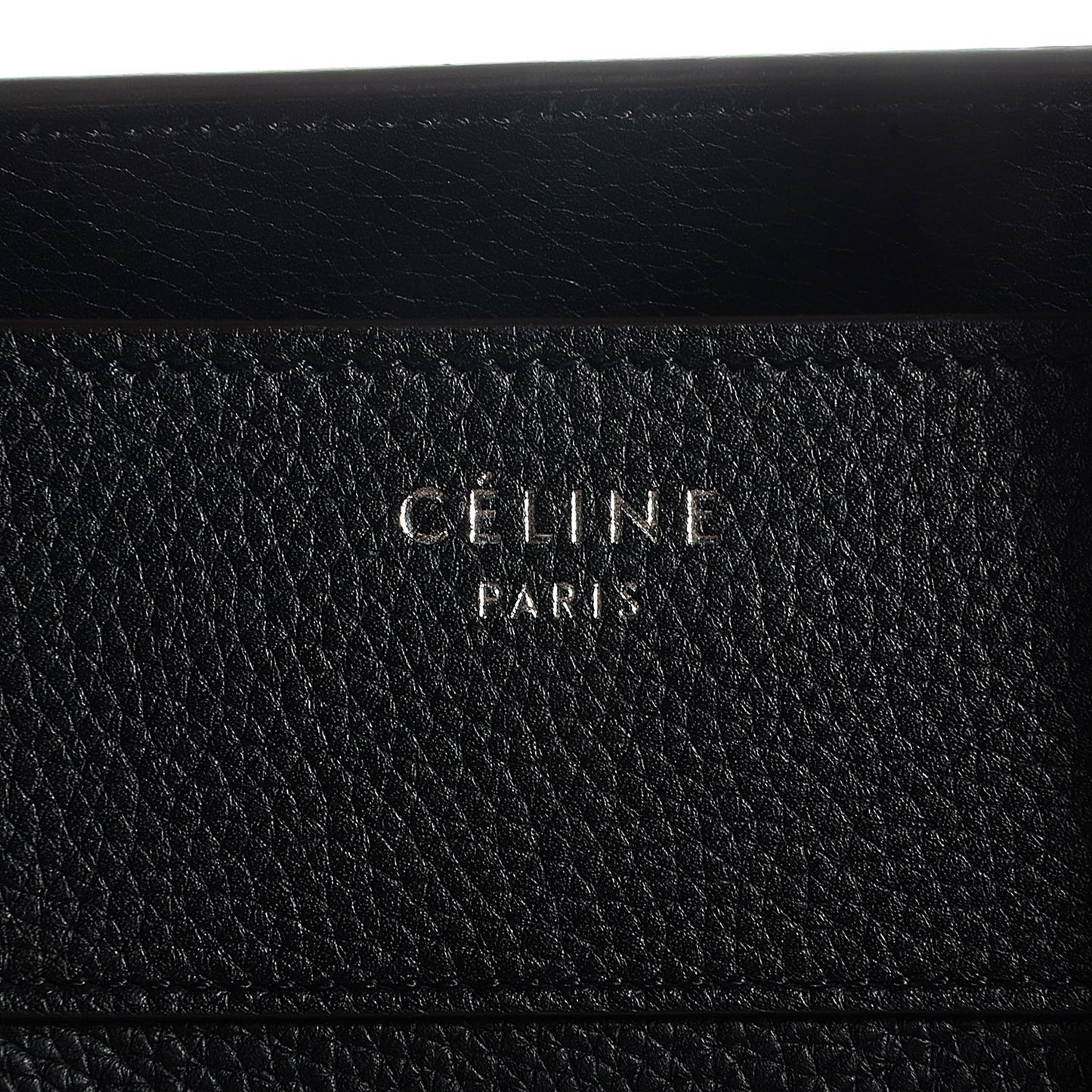 Drummed Calfskin Mini Luggage Black