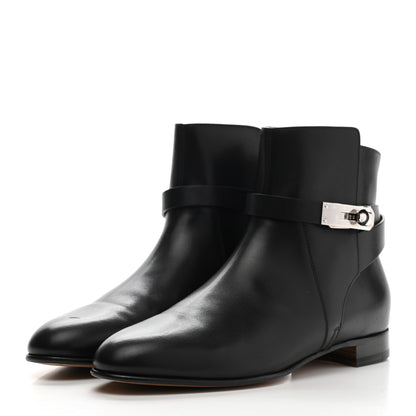 Hermes Calfskin Neo Low Boots 39 Black 3 of 10