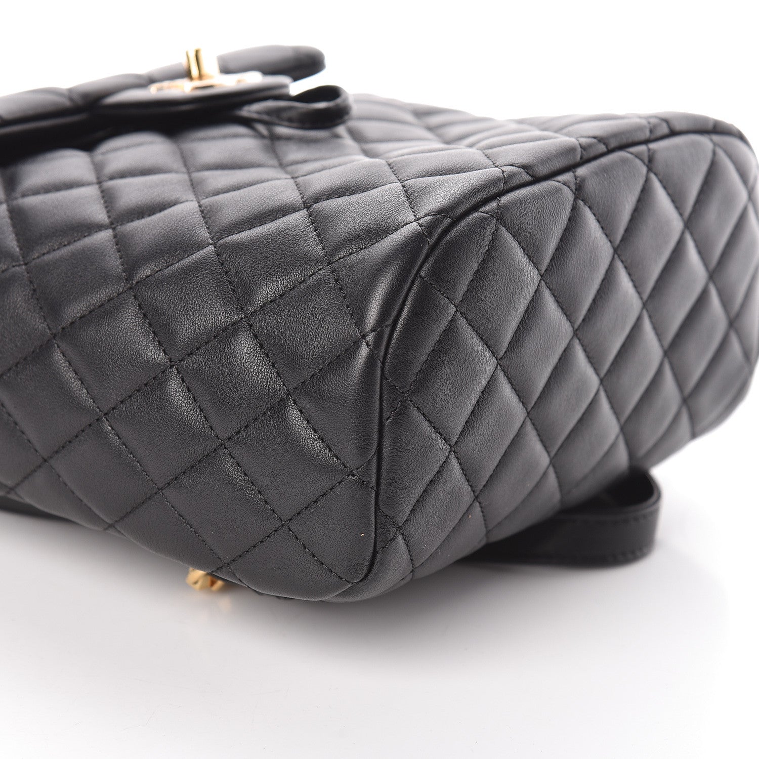 Chanel Calfskin Quilted Mini Urban Spirit Backpack Black 9 of 11