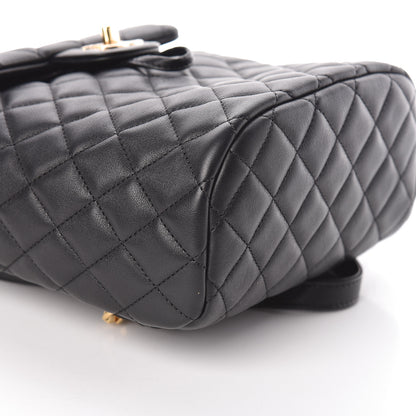 Chanel Calfskin Quilted Mini Urban Spirit Backpack Black 9 of 11