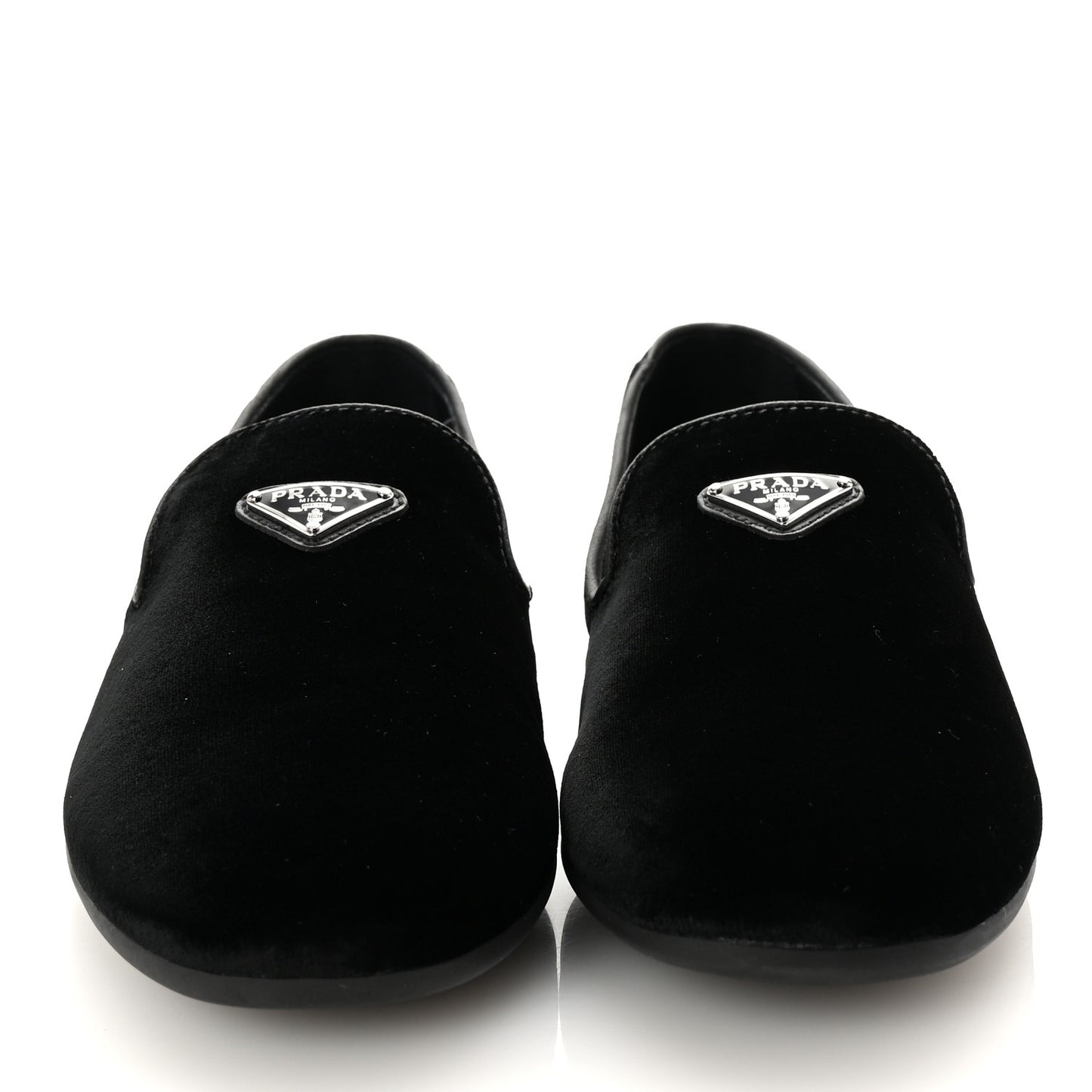 Velvet Mens Slip On Loafers 8 Black