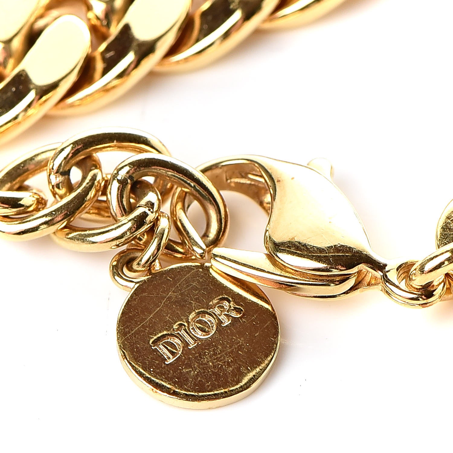 Christian Dior Metal Danseuse Etoile Chain Bracelet Gold 4 of 4